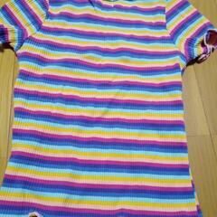 レインボーカラー　Tシャツの画像
