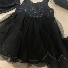 黒猫ちゃん変身セットH&Mドレス98から100センチくらいの画像