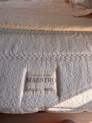 〆6/29【定価40万】マットレス ダブルベッド　東京アワーグラス マエストロ