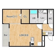 🏢安心の叶えRoom✨『1LDK』伊勢原市高森✨敷金礼金無…