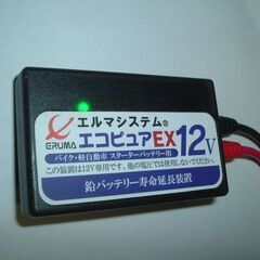 エコピュア12EX エルマシステム バッテリー寿命延命装置 動作確認済の画像
