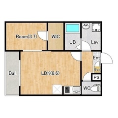 🏢安心の叶えRoom✨『1LDK』伊勢原市高森🎶敷金礼金無…