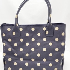 Cath Kidston キャスキッドソン トートバッグ PVC 水玉 パープルの画像
