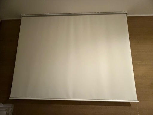プロジェクタースクリーン　プルコード式　200×180㎝