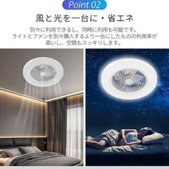 【新品】シーリングファンライトの画像