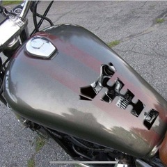 バイク用 タンクパッド 汎用 タンクパッド バイク 傷防止シール スカルの画像