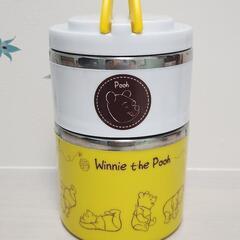 プーさん　保温2段ステンレスランチポット弁当箱 950ml　持ち...