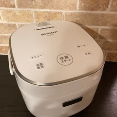美品 SHARP 炊飯器 KS-C5E2-W 23年製 ホワイト...