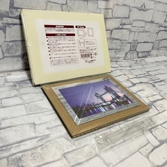 【エコー金属】ガラスフォトフレーム 写真立て L (フラットタイプ)の画像