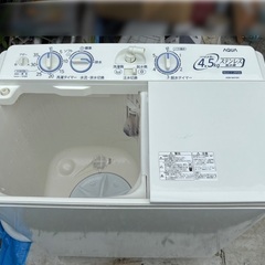 ☆2槽式洗濯機 アクア 4.5Kg　2018年製の画像