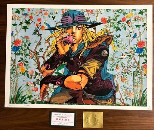 DEATH NYC 世界限定100枚 アート ポスター (めろん) 牧の