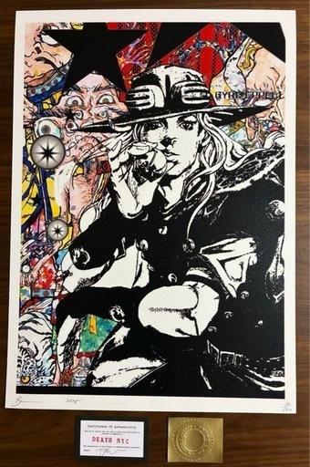 DEATH NYC 世界限定100枚 アート ポスター (めろん) 牧の