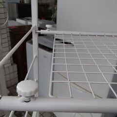 伸縮式　高級　洗濯機 ラック　頑丈　棚　メタルラック　スチールラックの画像