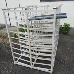 苗棚　90枚用　勾配付　苗箱運搬棚　アルミ　稲作　田植え　農業　苗ラック　苗箱　Yの画像
