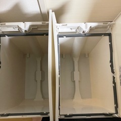 ペダル式ゴミ箱　両開きごみ箱　45リットル　2個セット　まとめ売りの画像