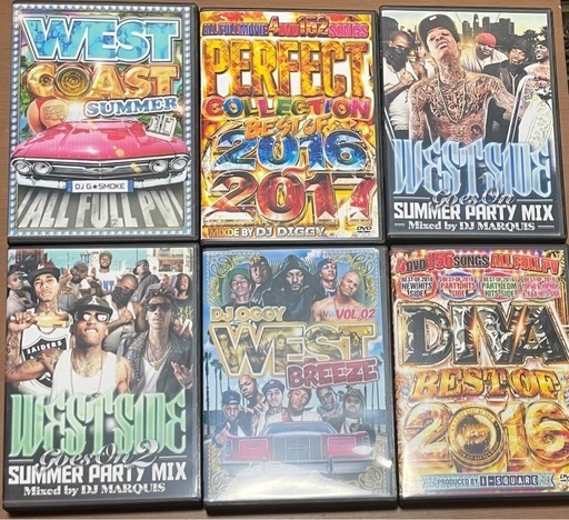 HIPHOP R&B 2016 summer songs DVD6枚セット 新品未使用 (すず