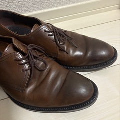 26.5-27.0cm【美品】ビジネスシューズ ジャンカルロモレリ ダークブラウンの画像