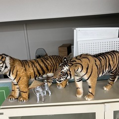 値下げ！手作りのトラぬいぐるみの画像