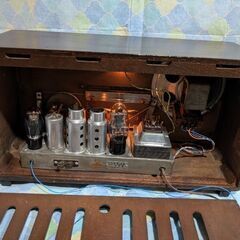 Bluetooth付　ナショナルBX-115　レトロ真空管ラジオの画像