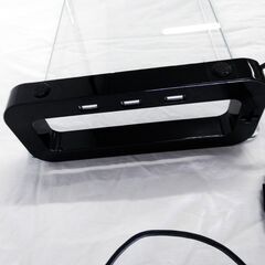 キーボード収納ボード ユーボート U-BOARD ブラック 強化ガラス USBハブ付き PC周辺機器の画像