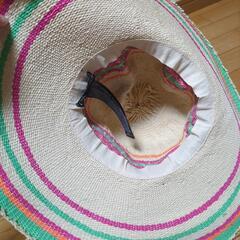 レディース麦わら帽子の画像
