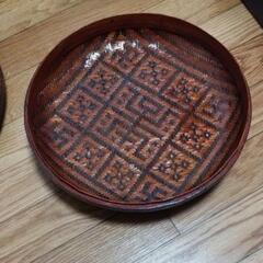 籐編　茶櫃　の画像