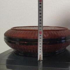 籐編　茶櫃　の画像