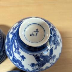 昭和レトロ】唐子柄　ご飯茶碗　2種類　20客セットの画像