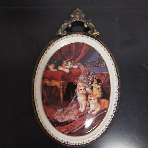 マイセン 猫 壁掛け 飾り絵 プレート 【公式通販】