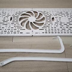 エアコン　ファン付き風除け　の画像
