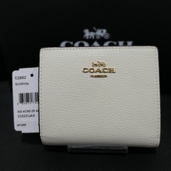 COACH コーチ　ミニウォレット 折り財布　チョーク ホワイト...