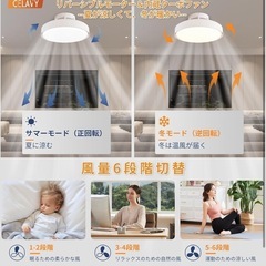【新品】シーリングファンライト、ファンレスデザインの画像