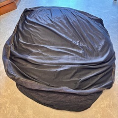 ★早めに取りに来て下さる方★体にフィットするソファ　綿デニム　ネイビー　セットの画像