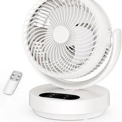 新品未使用サーキュレーター リモコン付き 扇風機 羽根取り外し可...