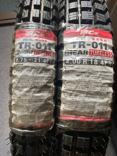 IRC トライアルタイヤ　コンペ