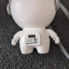 宇宙飛行士ファン　ミニ扇風機　ストラップ付きの画像
