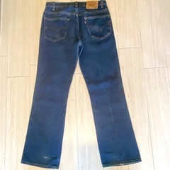 希少　ビンテージ ヴィンテージ vintage　Levis 517-0216 made in USA リーバイス ブーツカット ワンウォッシュ モデル　 赤文字 ギャラ入りの画像