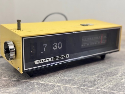 昭和レトロ SONY ラジオ時計 訳あり - メルカリ
