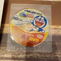 ほぼ未使用　ずかん　小学館の図鑑　ネオ　DVD付き　鉄道の画像