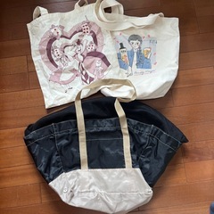【6月末まで！あげます】エコバッグ2点と買い物かごにセットして使...