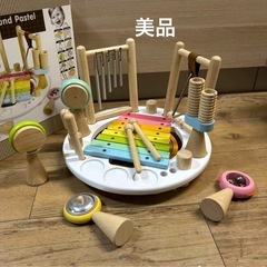 【美品】アイムトイ　知育楽器　エデュテ　メロディゴーラウンド　パステル