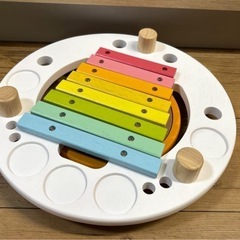 【美品】アイムトイ　知育楽器　エデュテ　メロディゴーラウンド　パステルの画像