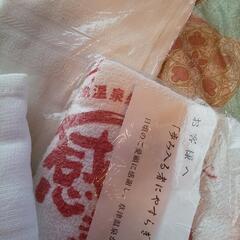 白の未使用のサービスタオル × 6枚セットの画像