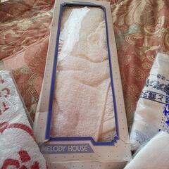 白の未使用のサービスタオル × 6枚セットの画像