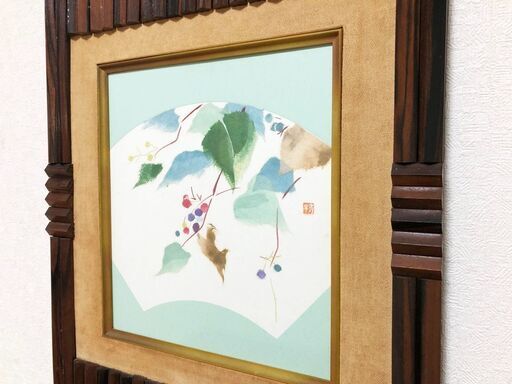 木製額縁 和風壁飾り 絵画・色紙入れ・フォトフレーム アジアン