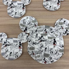 ミッキーマウス　大1小9お皿セットの画像