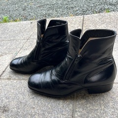 【25.5 EEE】men'sブーツ　黒　ブラック　の画像