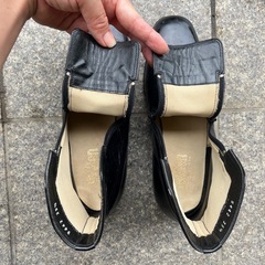 【25.5 EEE】men'sブーツ　黒　ブラック　の画像