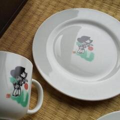 たち吉 ケーキ皿 &コップノベルティの画像