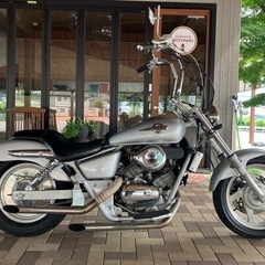 HONDA マグナ250 MC29 カスタム　社外ハンドル　スラ...